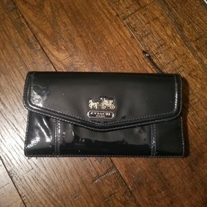 Navy blue coach wallet